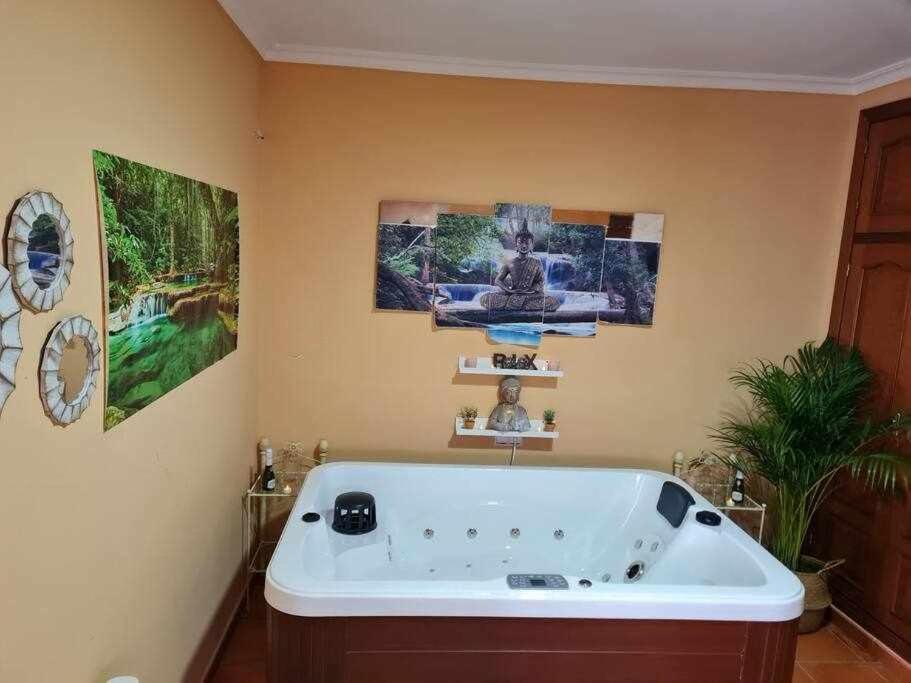 Casa Rural Con Jacuzzi, Sauna, Barbacoa Y Barra Cabeza la Vaca المظهر الخارجي الصورة